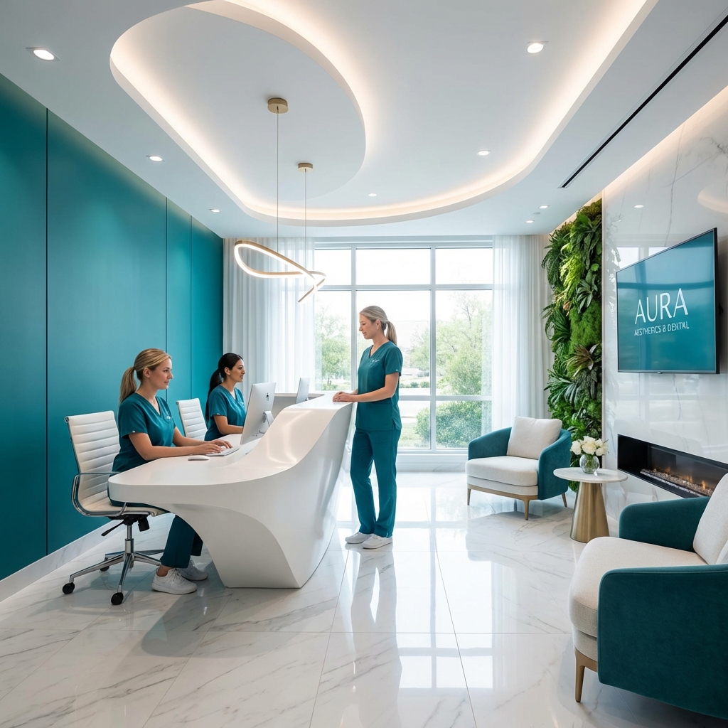 Doctor interacting with patient in a modern clinic
